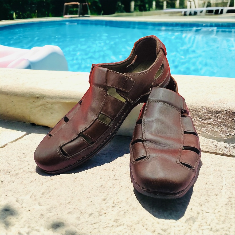 Rockport Dress Sandals…Kinetic Air Circulator 10M Brown